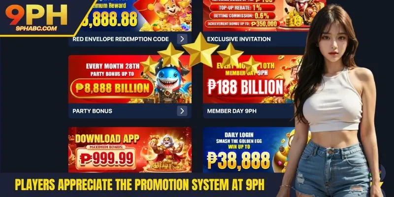 Players appreciate the promotion system at 9PH