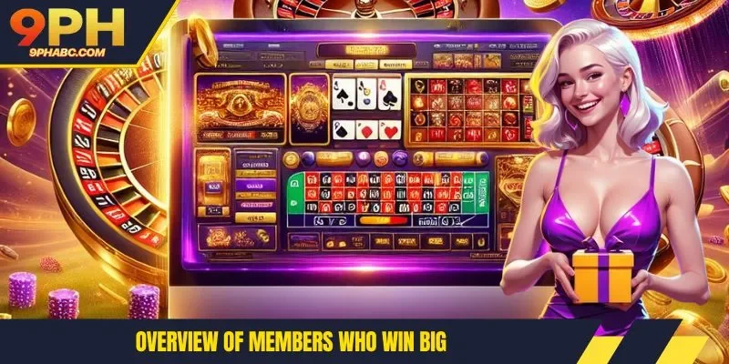 Overview of members who win big