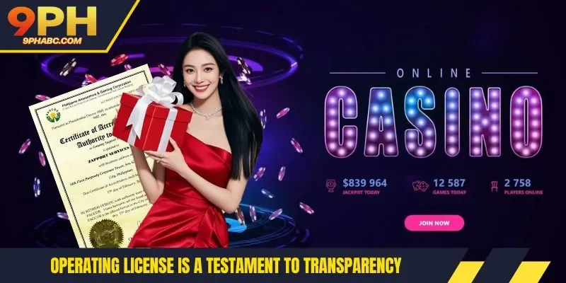 License to operate is a testament to transparency